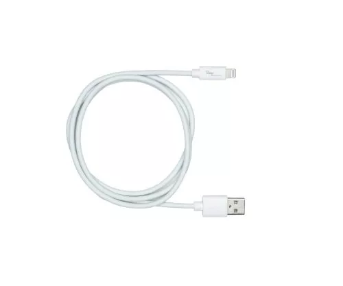 USB A to Lightning cable, white, DINIC box with Euro hole, 0.5m
